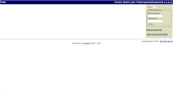 Desktop Screenshot of e-learning.centroestero.org
